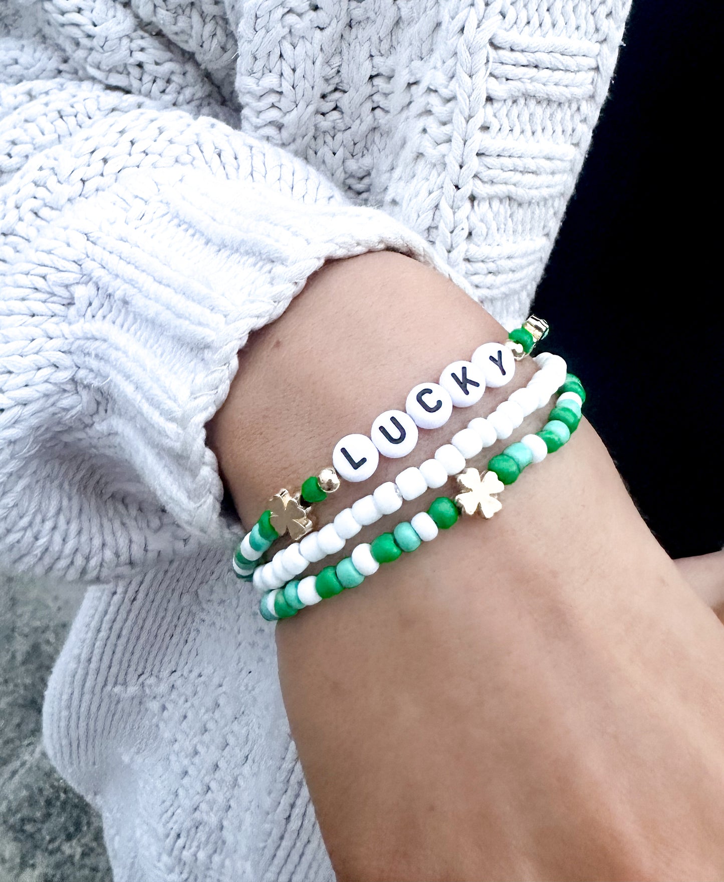 Lucky Friendship Bracelet Stack